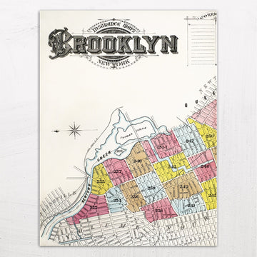Vintage Map of Brooklyn, New York (1888)