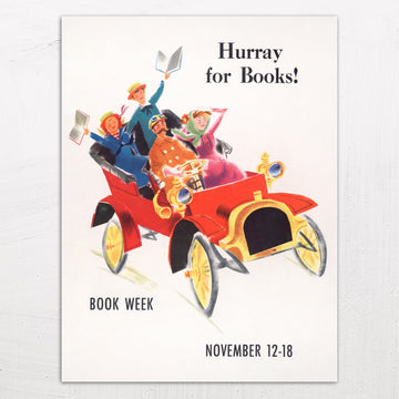 Hurray for Books! Book Week Poster by Peter Burchard