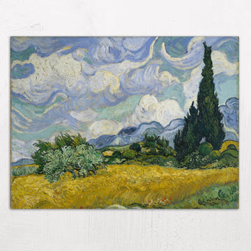 Wheatfield with Cypresses by Vincent van Gogh (1889)