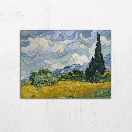 Wheatfield with Cypresses by Vincent van Gogh (1889)