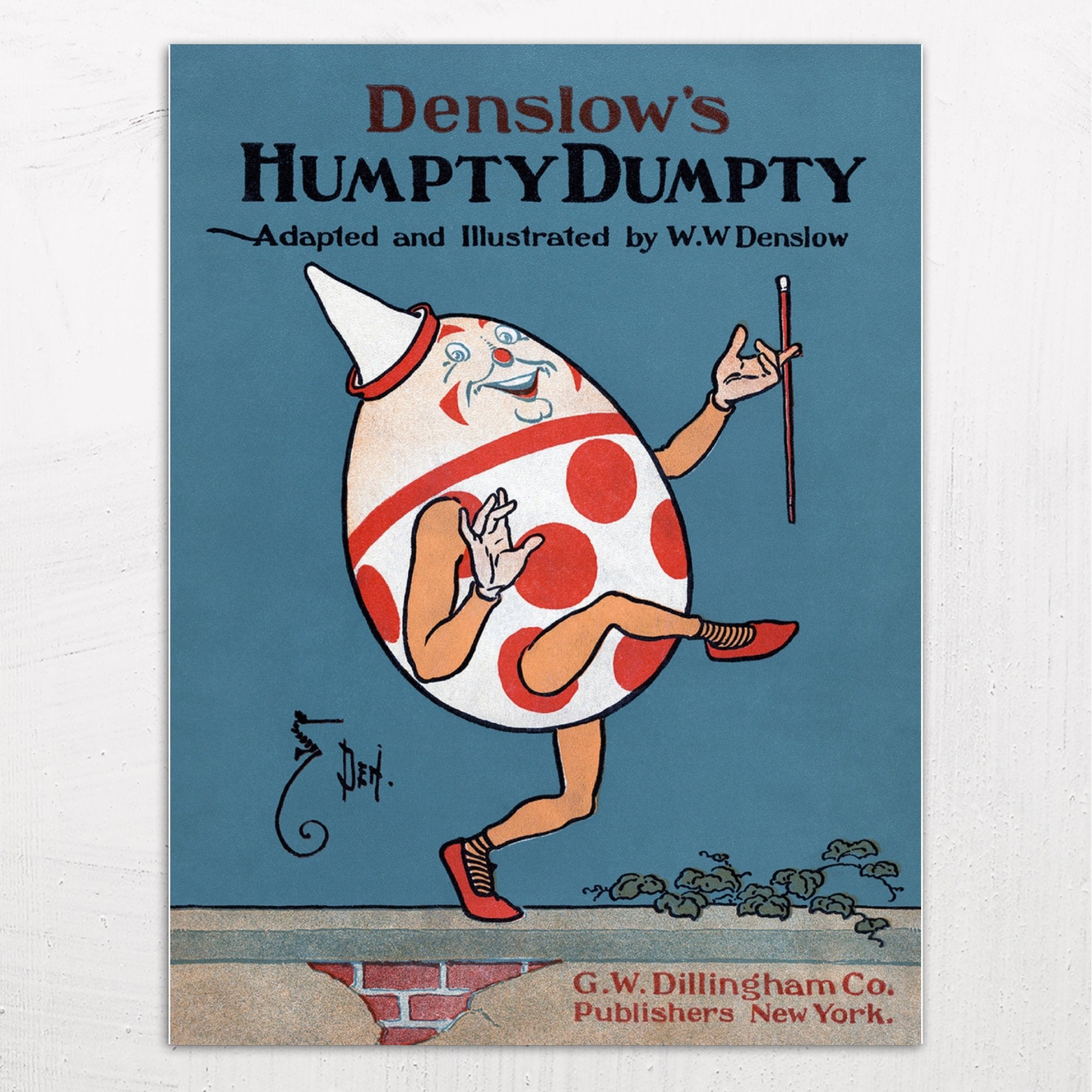 Vintage Humpty Dumpty Poster by William Wallace Denslow (1904)