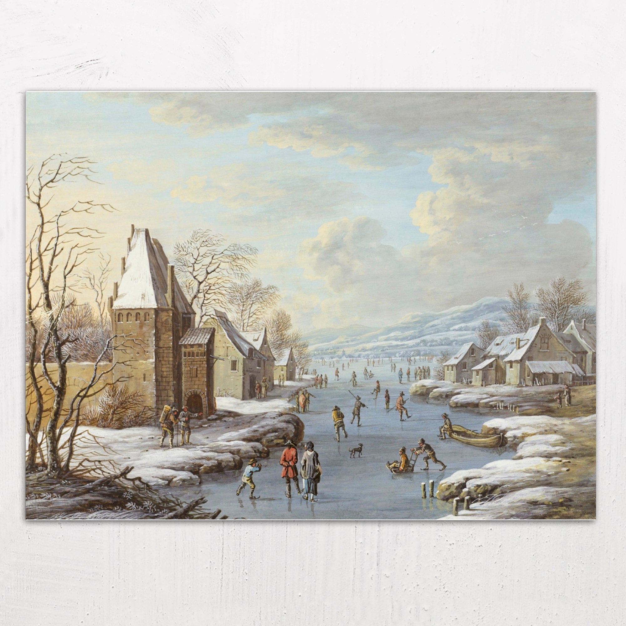 Wintergezicht Met Ijsvermaak by Barbara Regina Dietzsch & Christoph Ludwig Agricola