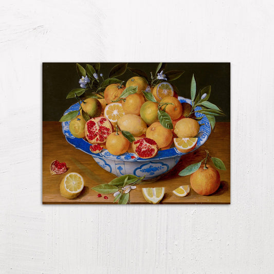 Still Life with Lemons, Oranges and a Pomegranate by Jacob van Hulsdonck (1620 - 1630)