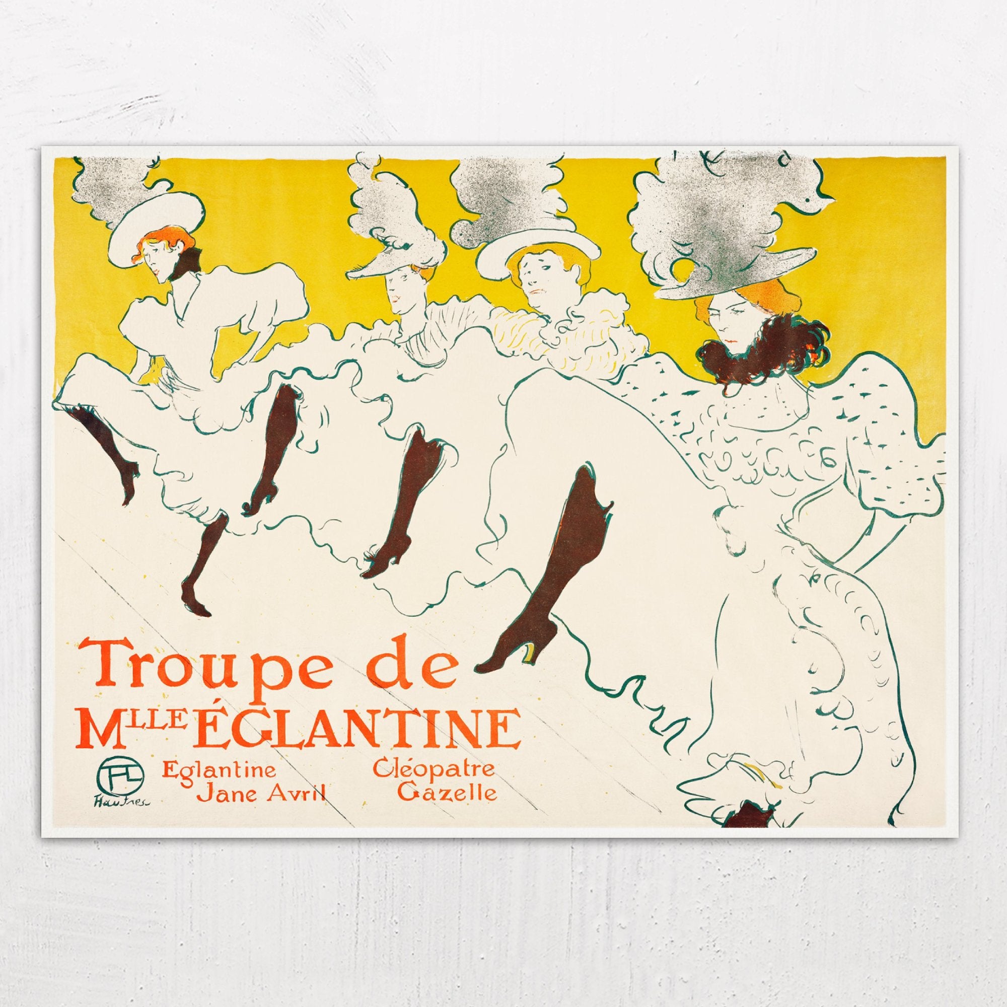 Mademoiselle Eglantine’s Troupe by Henri de Toulouse-Lautrec (1896)