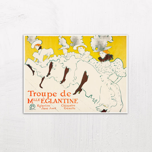 Mademoiselle Eglantine’s Troupe by Henri de Toulouse-Lautrec (1896)