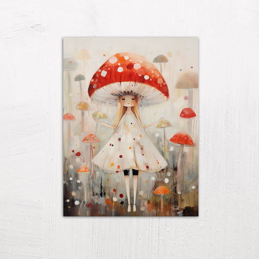 Adorable Mushroom Fairy Painting